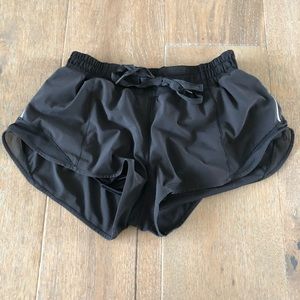 Black Lululemon Hotty hot shorts